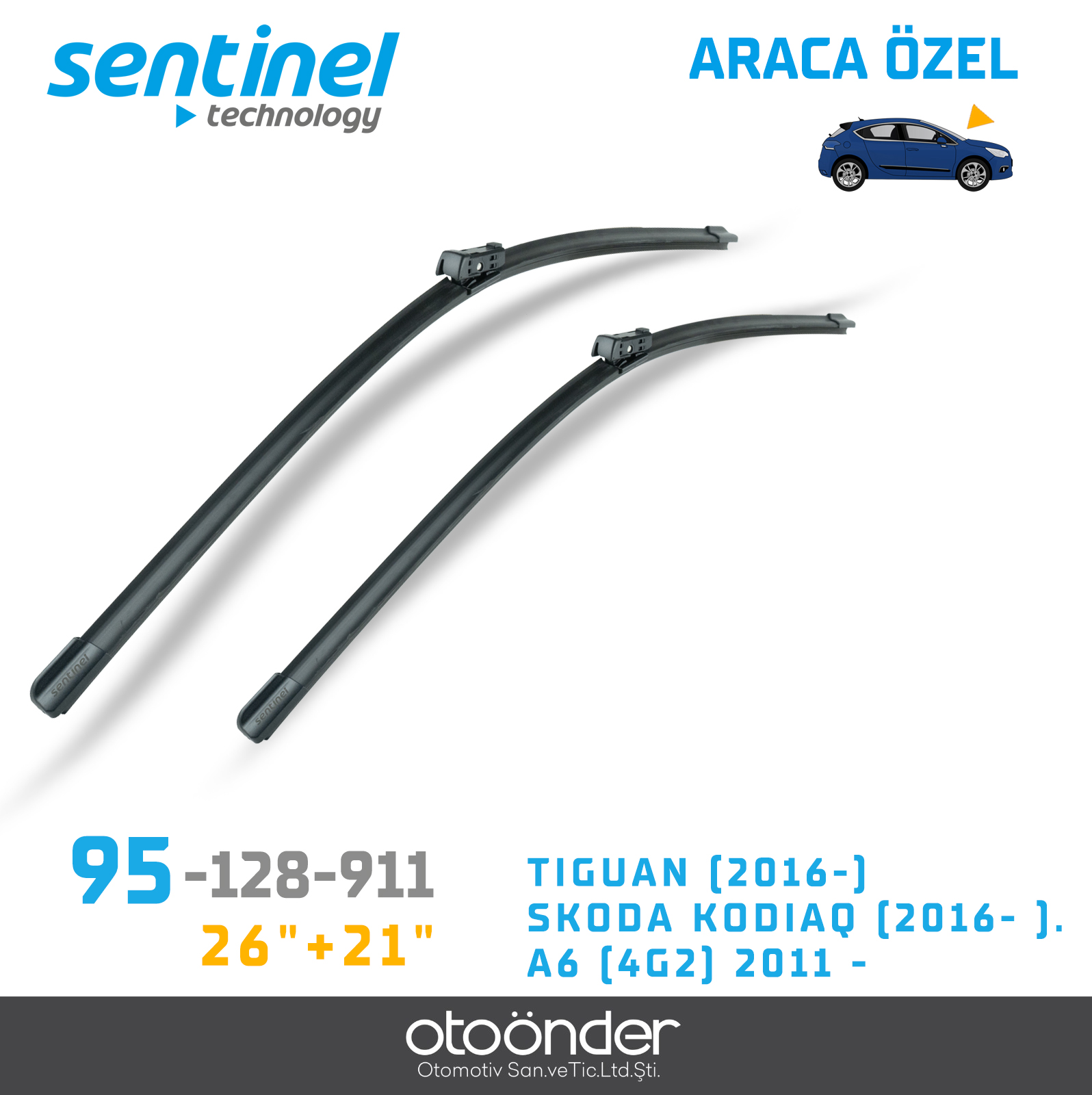 SÜPÜRGE TK ÖN TIGUAN (2016-) SKODA KODIAQ (2016- ). A6 (4G2) 2011 -