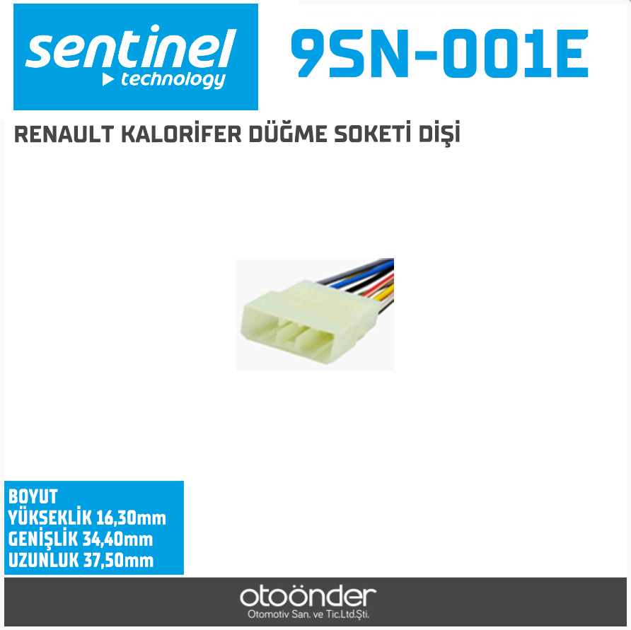 RENAULT KALORİFER DÜĞME SOKETİ DİŞİ
