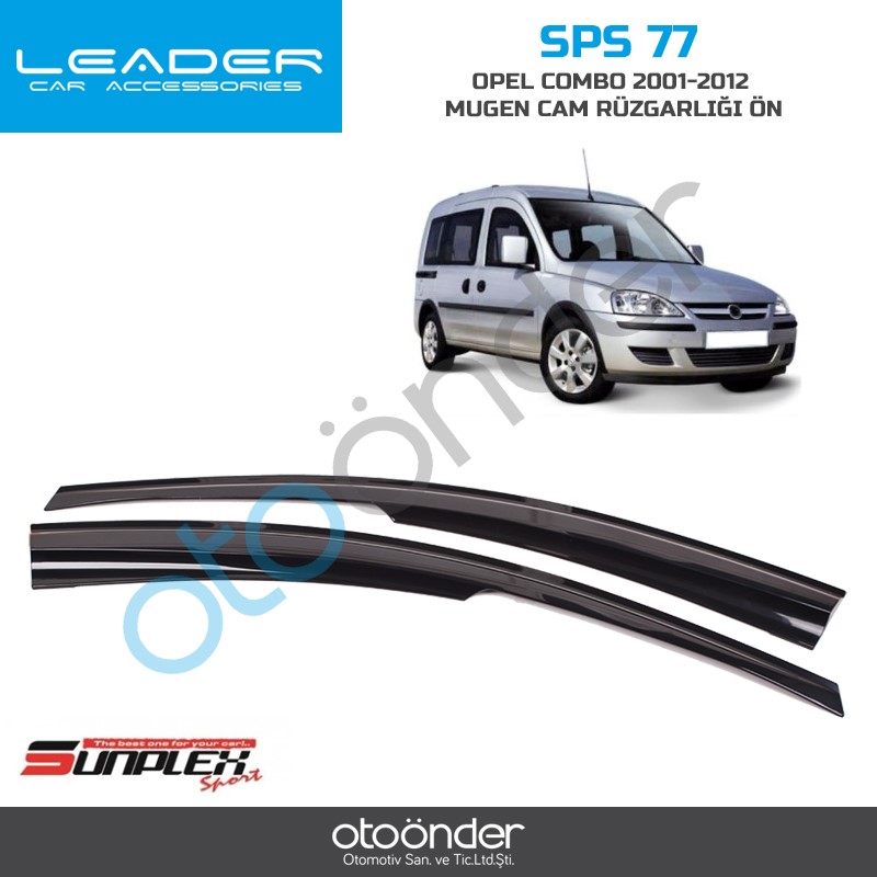 OPEL COMBO MUGEN CAM RÜZGARLIĞI 2001-2012 2 Parça