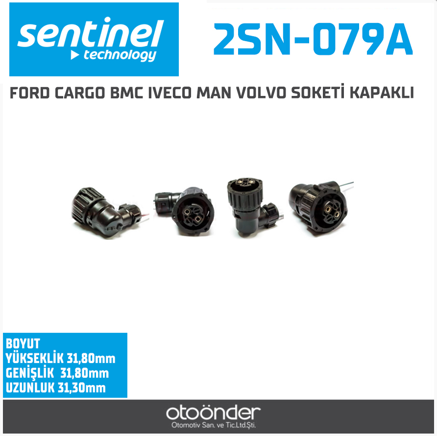 FORD CARGO BMC IVECO MAN VOLVO SOKETİ KAPAKLI