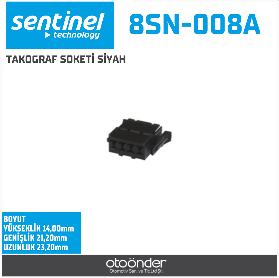TAKOGRAF SOKETİ SİYAH