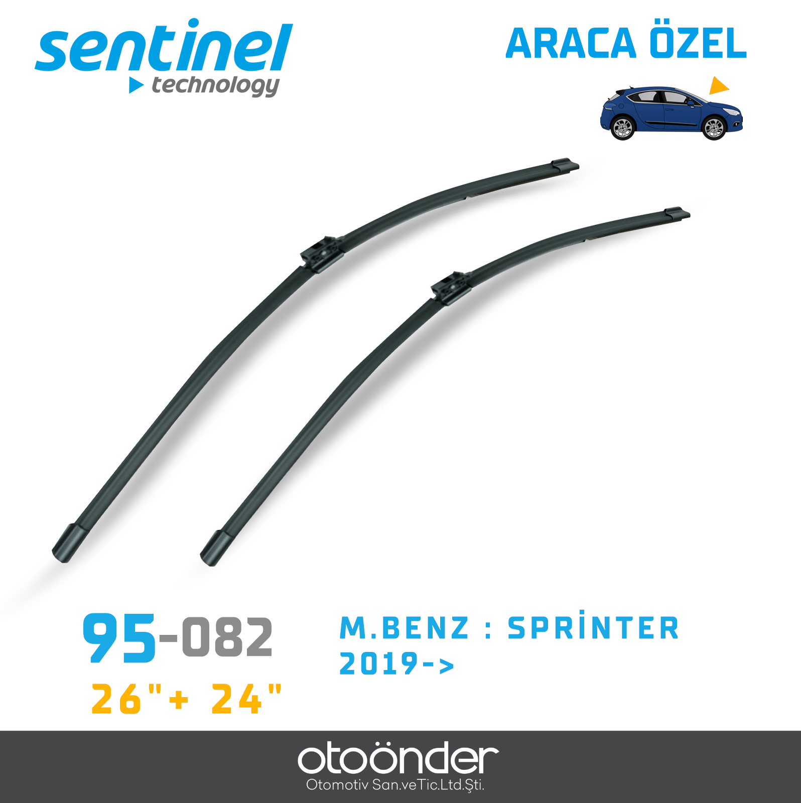 SÜPÜRGE TK ÖN M.BENZ : SPRİNTER 2019-> 26"+ 24"