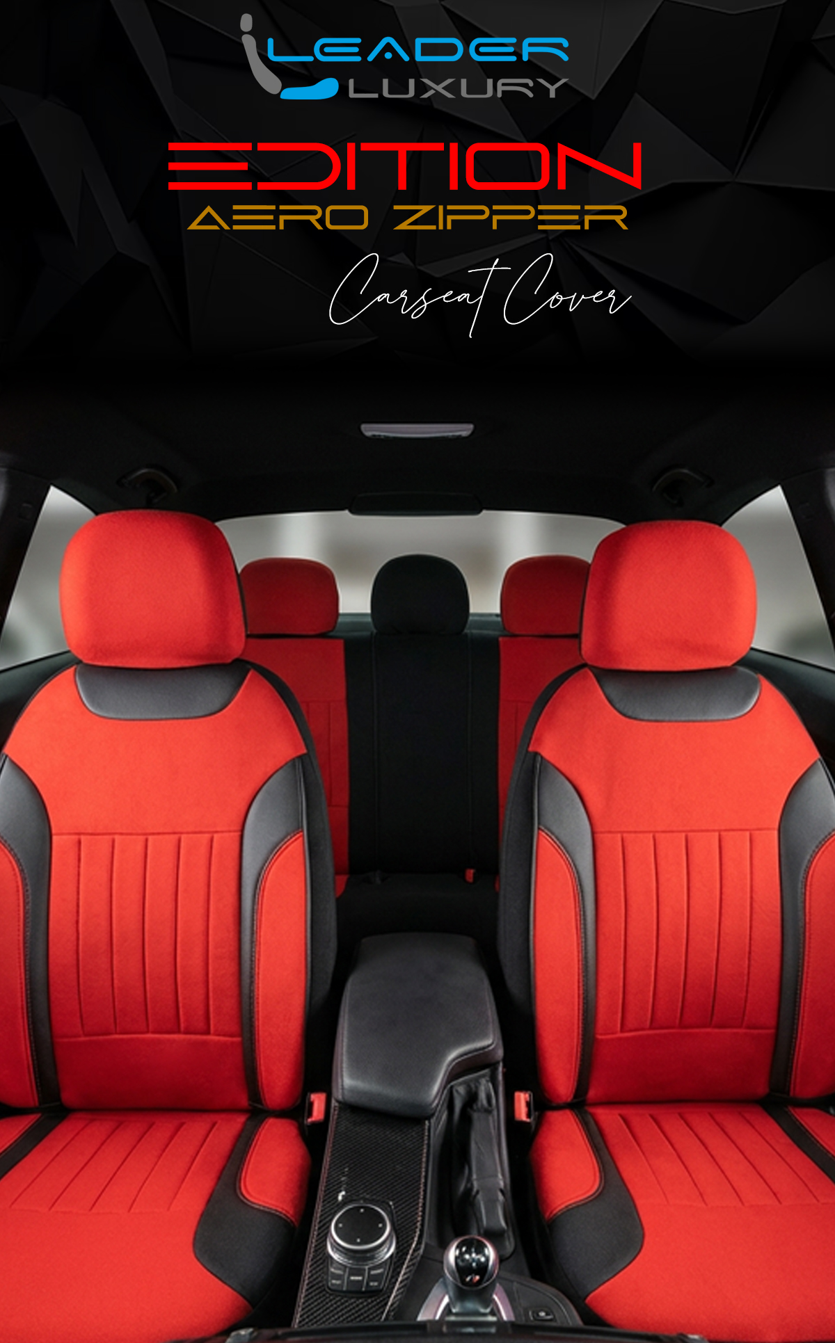 EDİTİON TAY TÜYÜ OTO KILIFI FERMUARLI. KIRMIZI