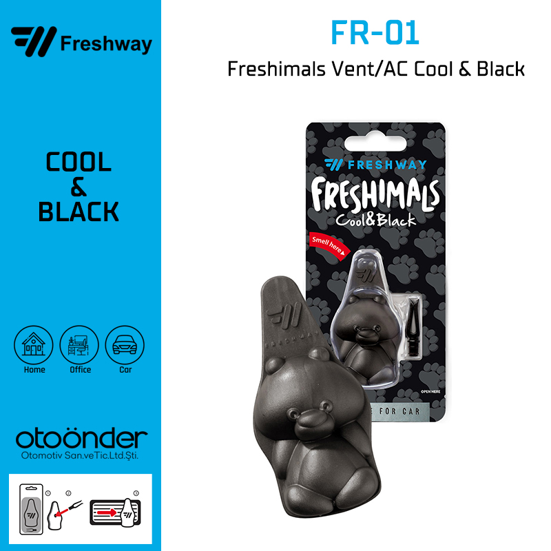 FRESHIMALS Koku ( HAYVAN ŞEKİLLİ ) Cool & BlackFresh Way