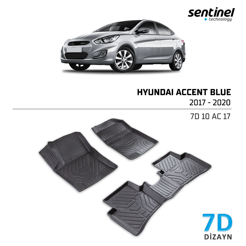 HYUNDAI ACCENT BLUE 2017-2020  PASPAS SİYAH