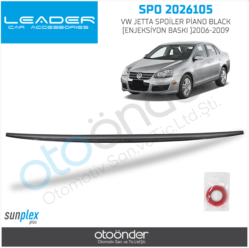 VW JETTA 2006-2010 SPOİLER PİANO BLACK (ENJEKSİYONBASKI )