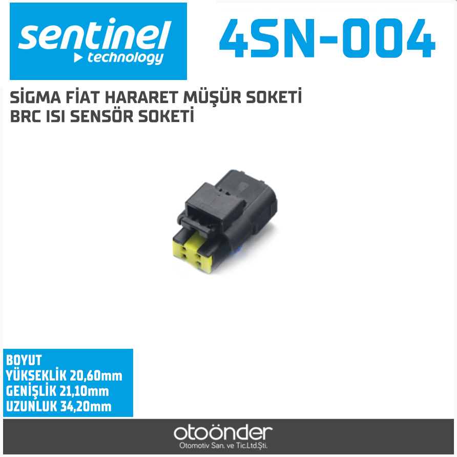 SİGMA FİAT-REANAULT HARARET MÜŞÜR SOKETİ BRC ISI SENSÖR SOKETİ