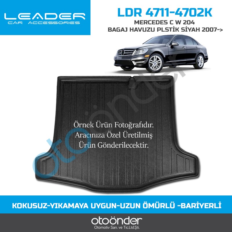 MERCEDES C SERİ  W 204  BAGAJ HAVUZU 2007-2013PİLASTİK SETLİ