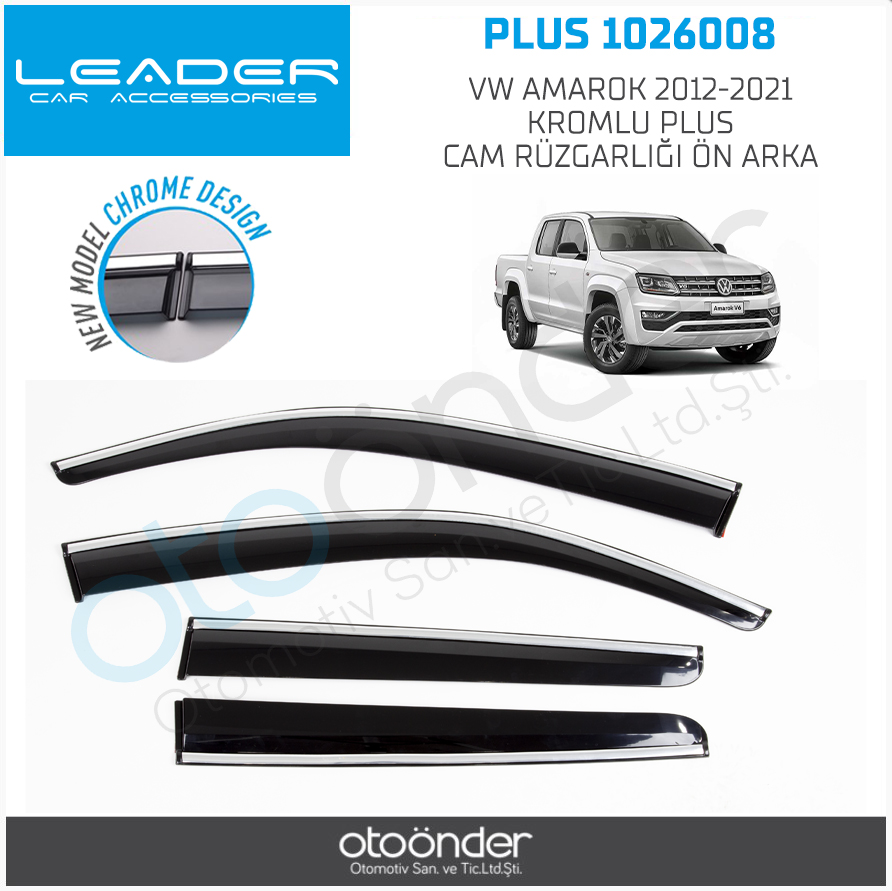 VW AMAROK 2009-2021 PLUS CAM RÜZGARLIĞI 4 parça