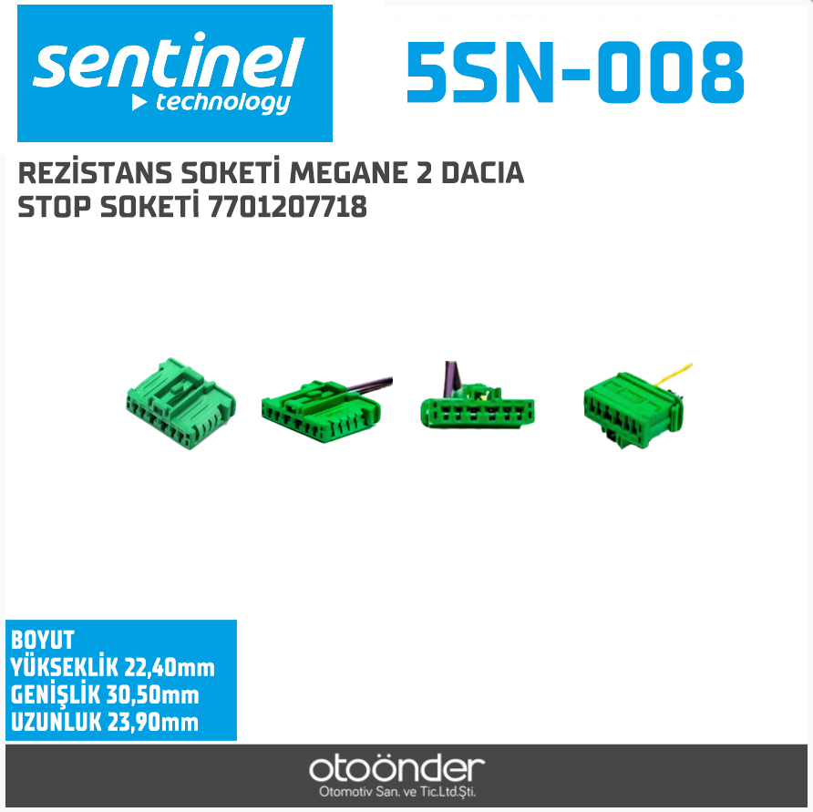 MEGANE 2 DACIA STOP SOKETİ 7701207718 VW ,PEUGOT 301-CITROEN REZİSTANS SOKETİ