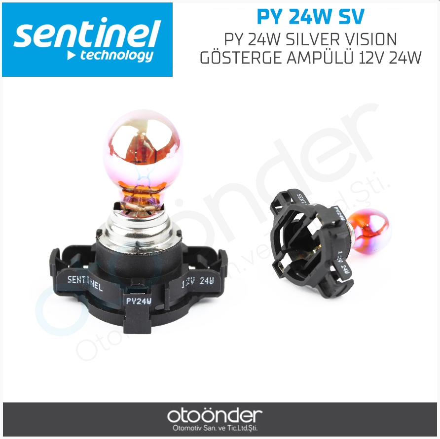 12V SİNYAL AMPULÜ SİLVER VİSİON PY24W-SW PGU20-4,, CLIO-IV